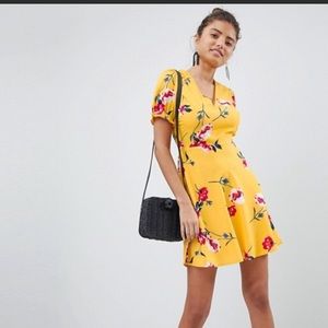 PRETTYLITTLETHINGS from ASOS lace up floral dress